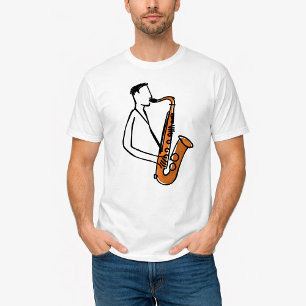 Saxofonspelare – Musiketcher T Shirt