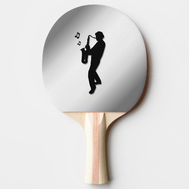 Saxofonspelare Pingisracket (Baksidan)