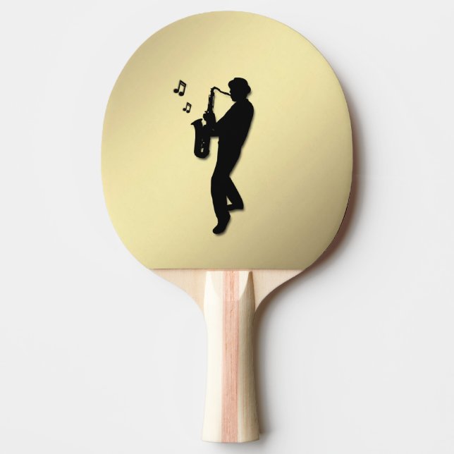 Saxofonspelare Pingisracket (Framsidan)