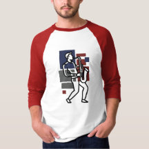 Saxofonspelare T-shirt | Jazzmusikerpresent