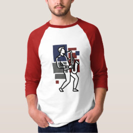 Saxofonspelare T-shirt | Jazzmusikerpresent 