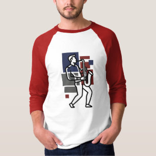 Saxofonspelare T-shirt Jazzmusikerpresent
