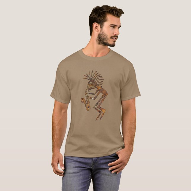 SaxofonspelarePetroglyph Tee Shirt (Hel framsida)