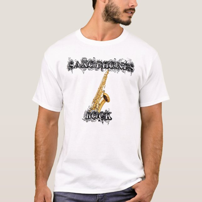 Saxofonsten T-shirt (Framsida)