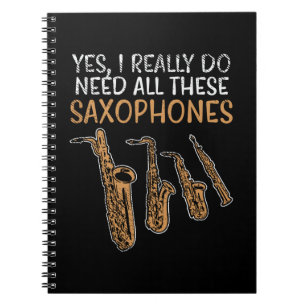 Saxofontyper Anteckningsbok