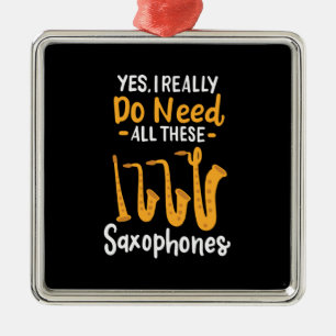 Saxofontyper Julgransprydnad Metall