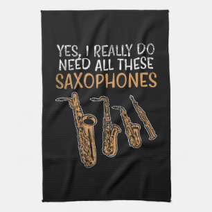 Saxofontyper Kökshandduk