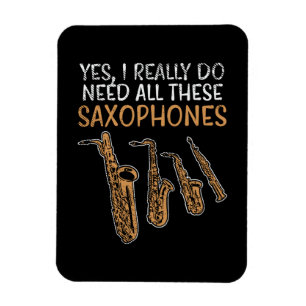 Saxofontyper Magnet