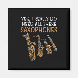 Saxofontyper Magnet