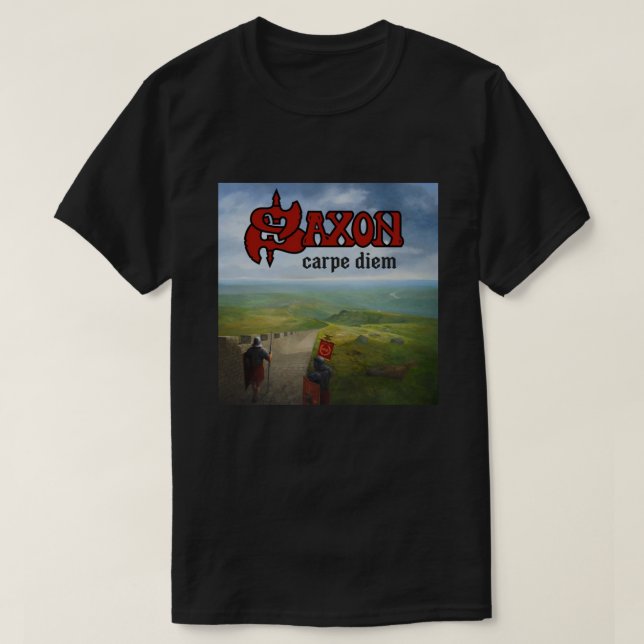 Saxon Carpe Diem New 2022 Heavy Metall Band Sten W T Shirt (Design framsida)