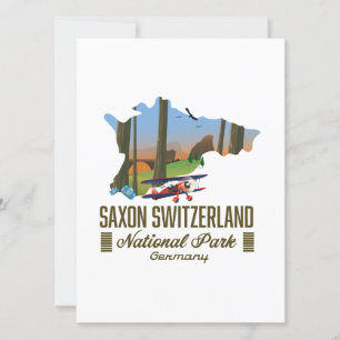 Saxon Schweiz nationalpark Tyskland karta