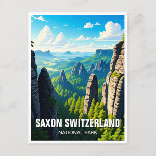 Saxon Schweiz nationalpark Tyskland Vykort