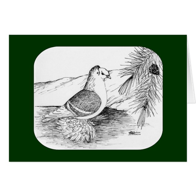 Saxon Shield Pigeon 1973 OBS Kort (Framsidan Horizontal)