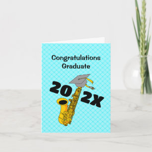 Saxophone 2022 Studenten-kort Tack Kort