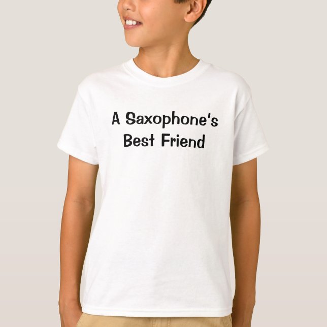 Saxophone Best Friend Instrument T Shirt (Framsida)