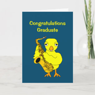 Saxophone Chick Studenten kort