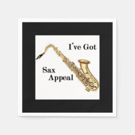 Saxophone Cocktail Napkins Pappersservett