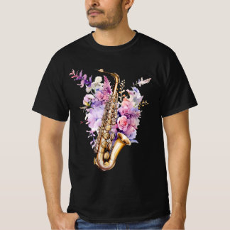 Saxophone- Colorful graffiti  T Shirt