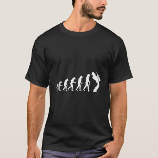 Saxophone Evolution Gift for Musician Saxophone L T Shirt