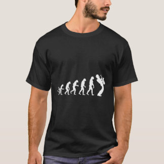 Saxophone Evolution Gift for Musician Saxophone L T Shirt