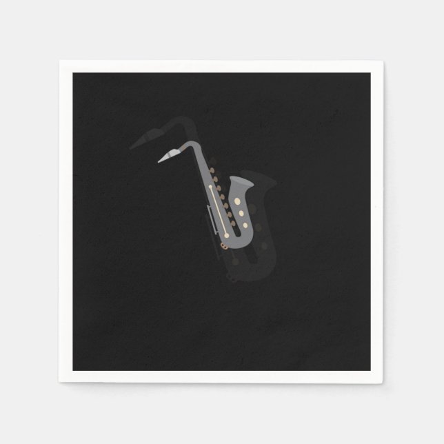 Saxophone Fantastisk Musical Instruments Woodwind  Pappersservett (Framsidan)