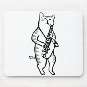 Saxophone Instrument Music Jazz Cat Musmatta