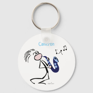 Saxophone Jazz Music Nyckelring