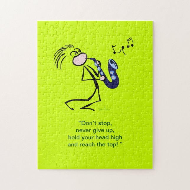 Saxophone Jazz Music Pussel (Vertikal)