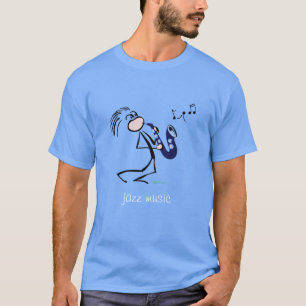 Saxophone Jazz Music T Shirt