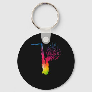 Saxophone - Jazz Musician Saxophonist Gift Nyckelring