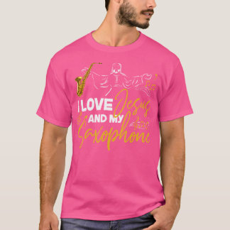 Saxophone Jesus Faith Christian I Kärlek Jesus och T Shirt