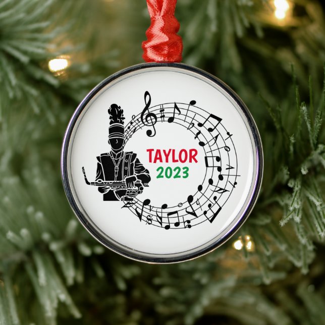 Saxophone Marching Band jul Ornament (Träd)