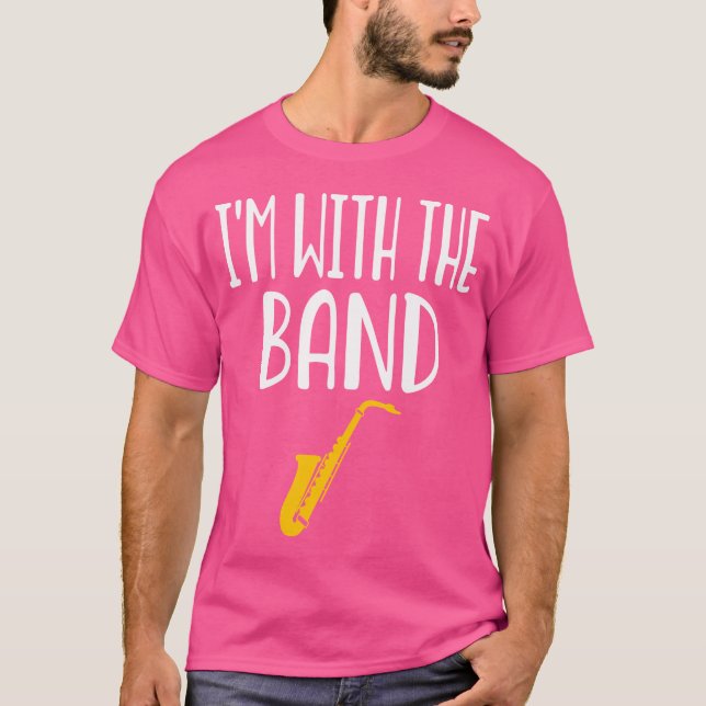 Saxophone - Marching Band Music Orchestra Alto Ten T Shirt (Framsida)