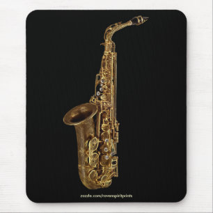 SAXOPHONE MUSIC ÄLSKARE Mousepad Musmatta