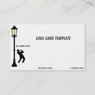 Saxophone Music Logotyp Visitkort