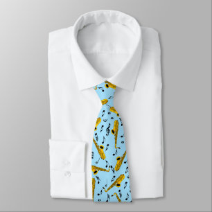 Saxophone Music Note Mönster Slips