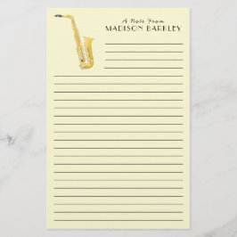Saxophone Music Teacher Brevpapper