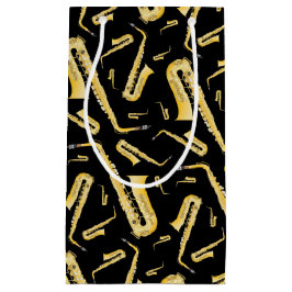 Saxophone Musician Band Teacher Small Gift Bag