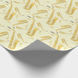 Saxophone Musician Band Teacher Wrapping Paper Presentpapper