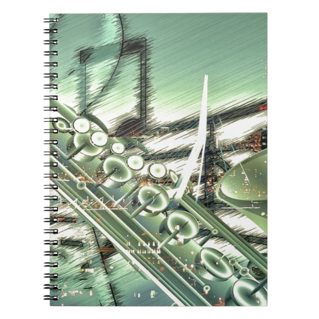 Saxophone musikdesigntillbehör - anpassa anteckningsbok (Framsidan)