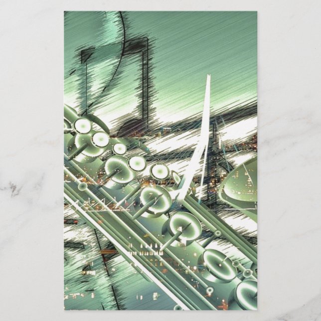 Saxophone musikdesigntillbehör - anpassa brevpapper (Framsida)