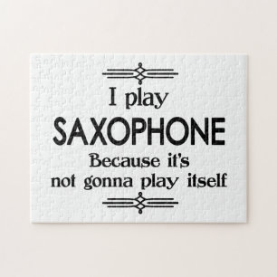 Saxophone - Play Itself Funny Deco Music Pussel
