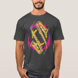 Saxophone Player Jazz-Band Music Älskare T Shirt