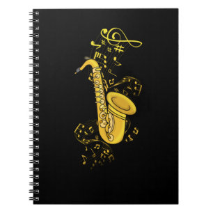 Saxophone Player Jazz Music Gift Manar Big Band Anteckningsbok