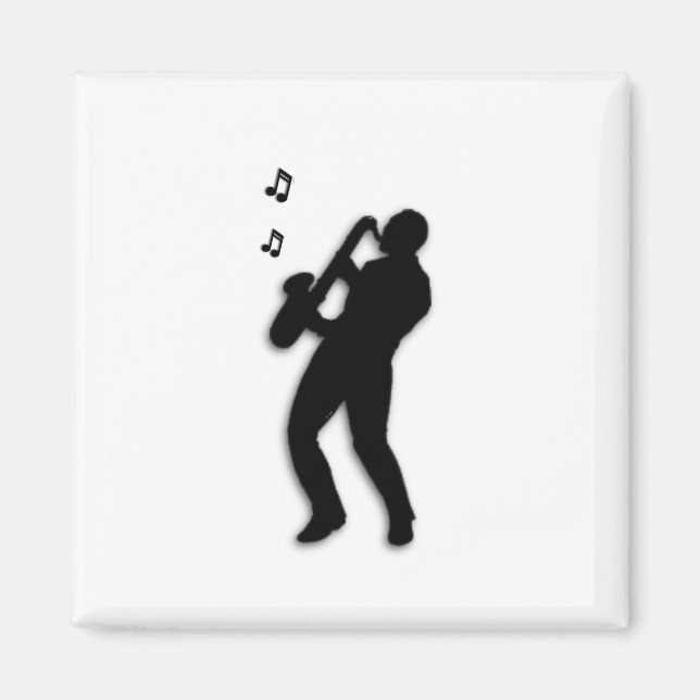 Saxophone Player Magnet (Framsidan)