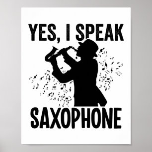 Saxophone Player Musical Instrument Musician Poster