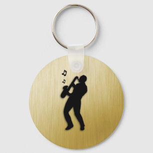 Saxophone Player Nyckelring