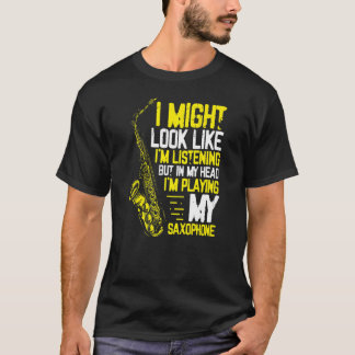 Saxophone Player spelar upp saxofon T Shirt