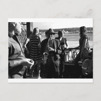 Saxophone Player Vykort