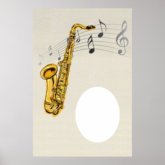 Saxophone Poster Custom (Framsidan)